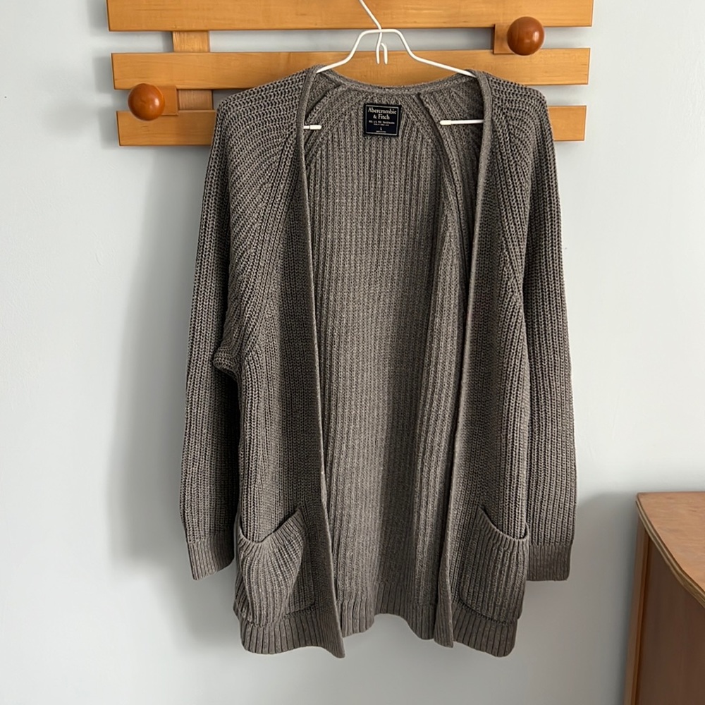 Abercrombie & Fitch Gray Cardigan